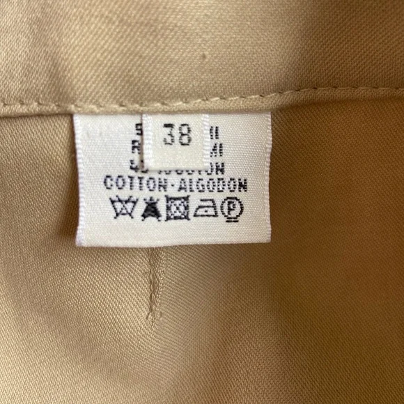 Hermes Womens Two Pocket Button Up Knee Length Pencil Skirt Beige Size 38 - Picture 6 of 12